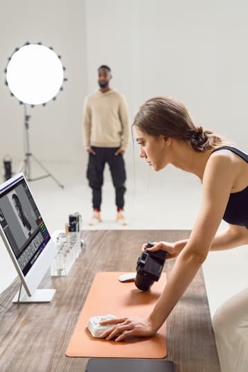 Creator receiving positive feedback from a client