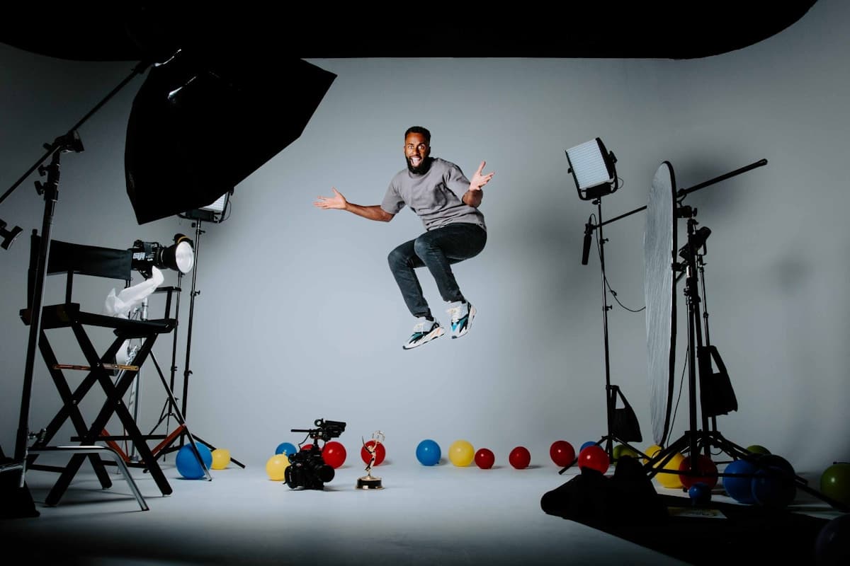 Professional studio photography session