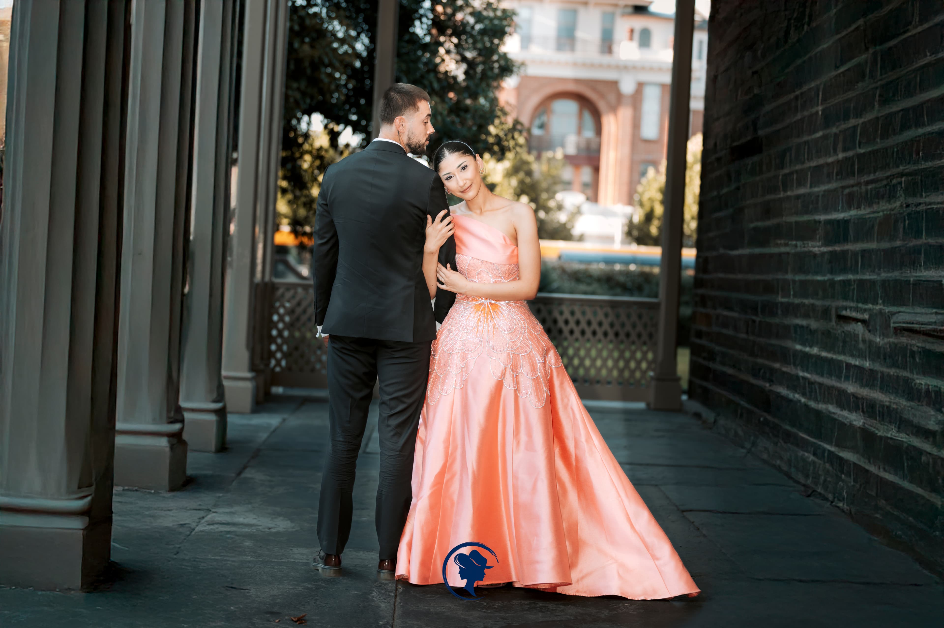 Bride walking down the aisle with guests cheering